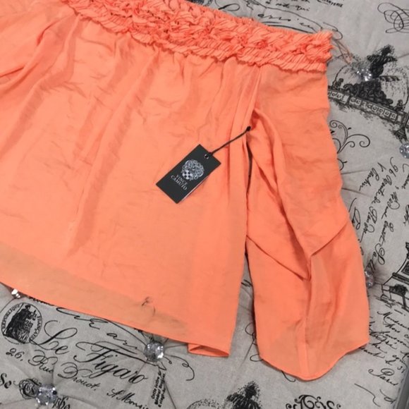 Vince Camuto Bell Sleeve Off Shoulder Blouse - Picture 6 of 8